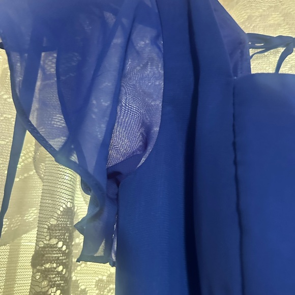 Elegant Bridesmaid Dresses for Women A Line Short Sleeves Square Neck - Picture 4 of 5